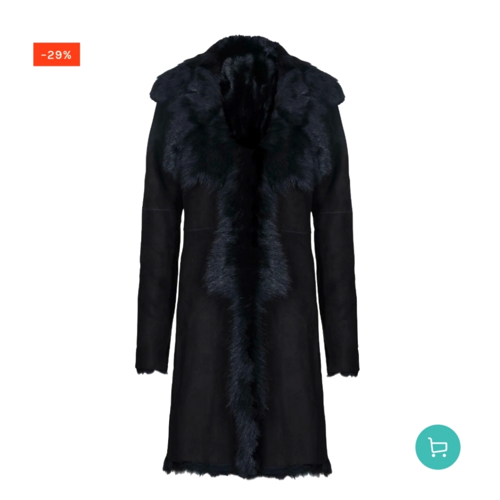 Genuine Toscana Shearling 3/4 coat